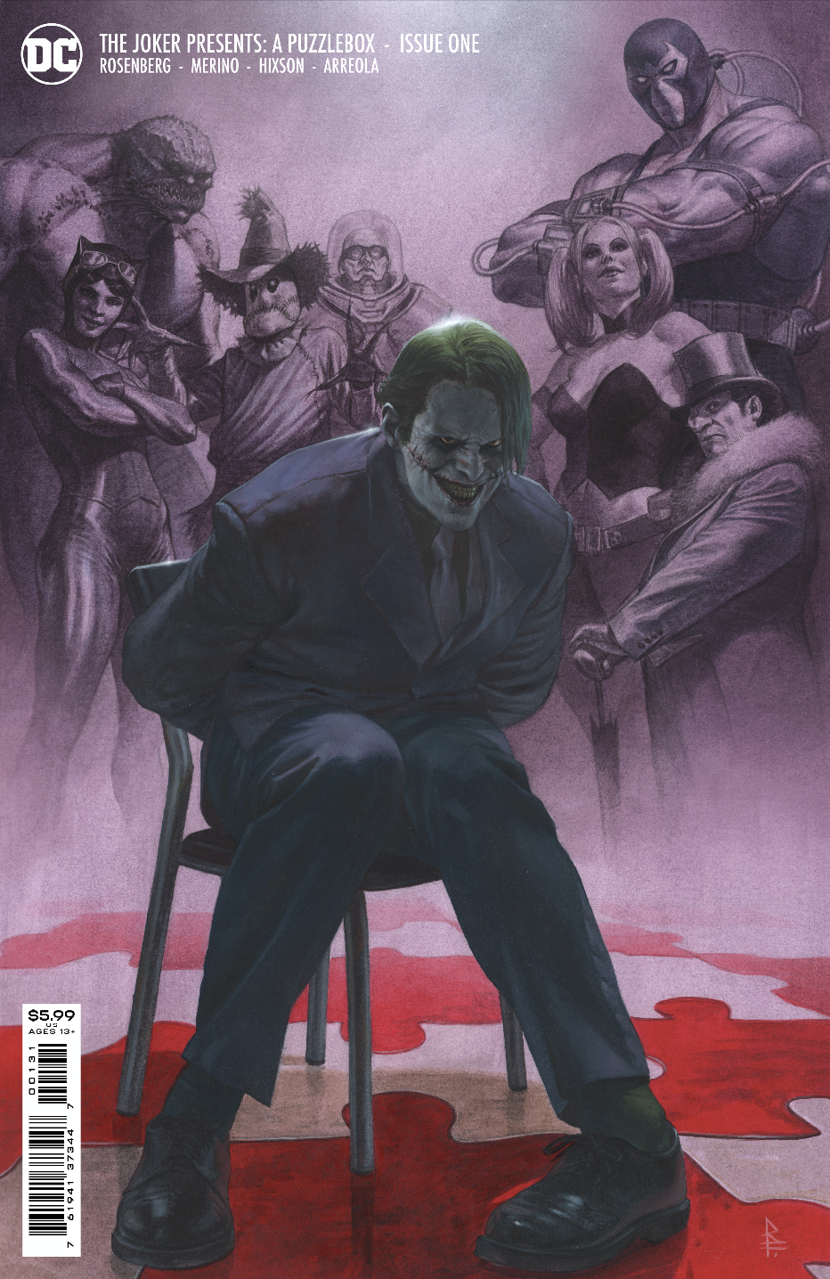 08/03/2021 JOKER PRESENTS A PUZZLEBOX #1 (OF 7) CVR B RICCARDO FEDERICI CARD STOCK VAR