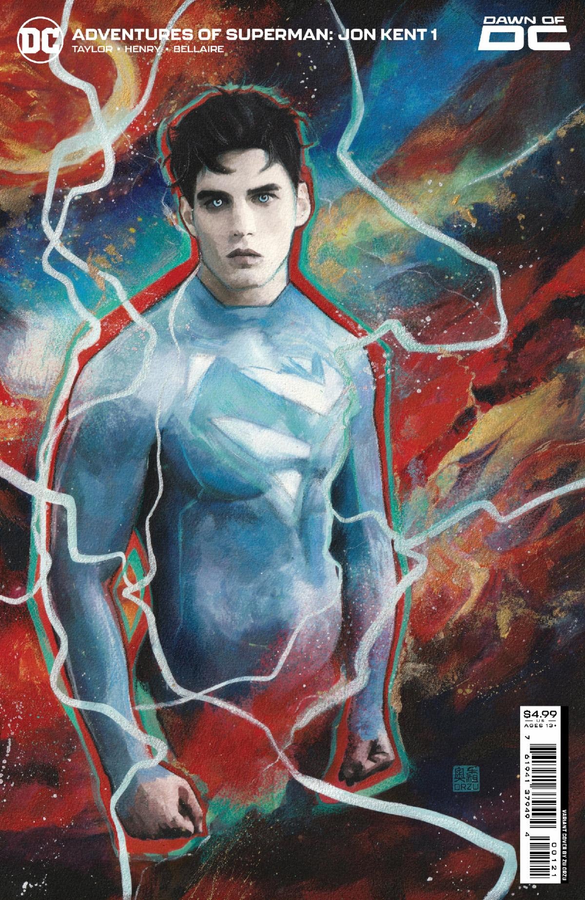 03/07/2023 ADVENTURES OF SUPERMAN JON KENT #1 (OF 6) CVR B ZU ORZU CARD STOCK VAR