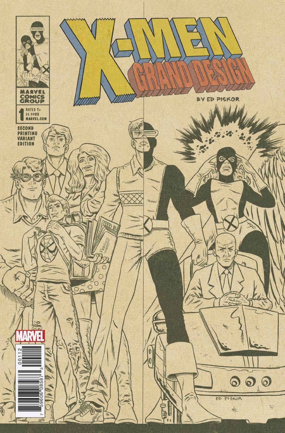 02/14/2018 X-MEN GRAND DESIGN #1 (OF 2) 2ND PTG PISKOR VAR