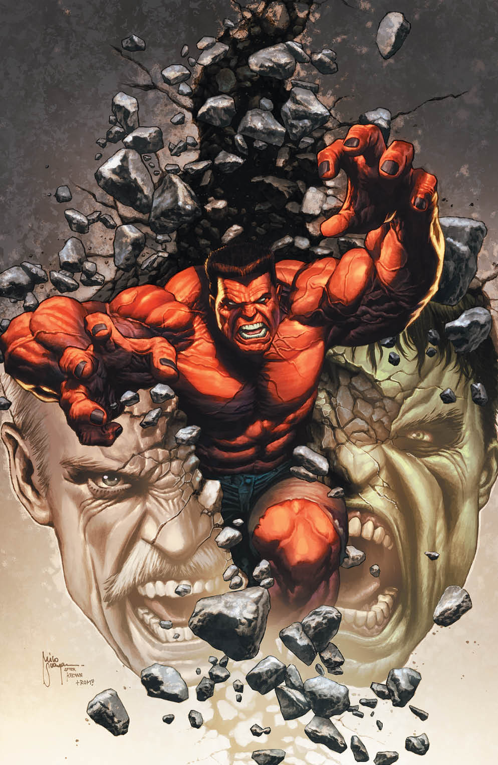 RED HULK & SAM WILSON CAPTAIN AMERICA