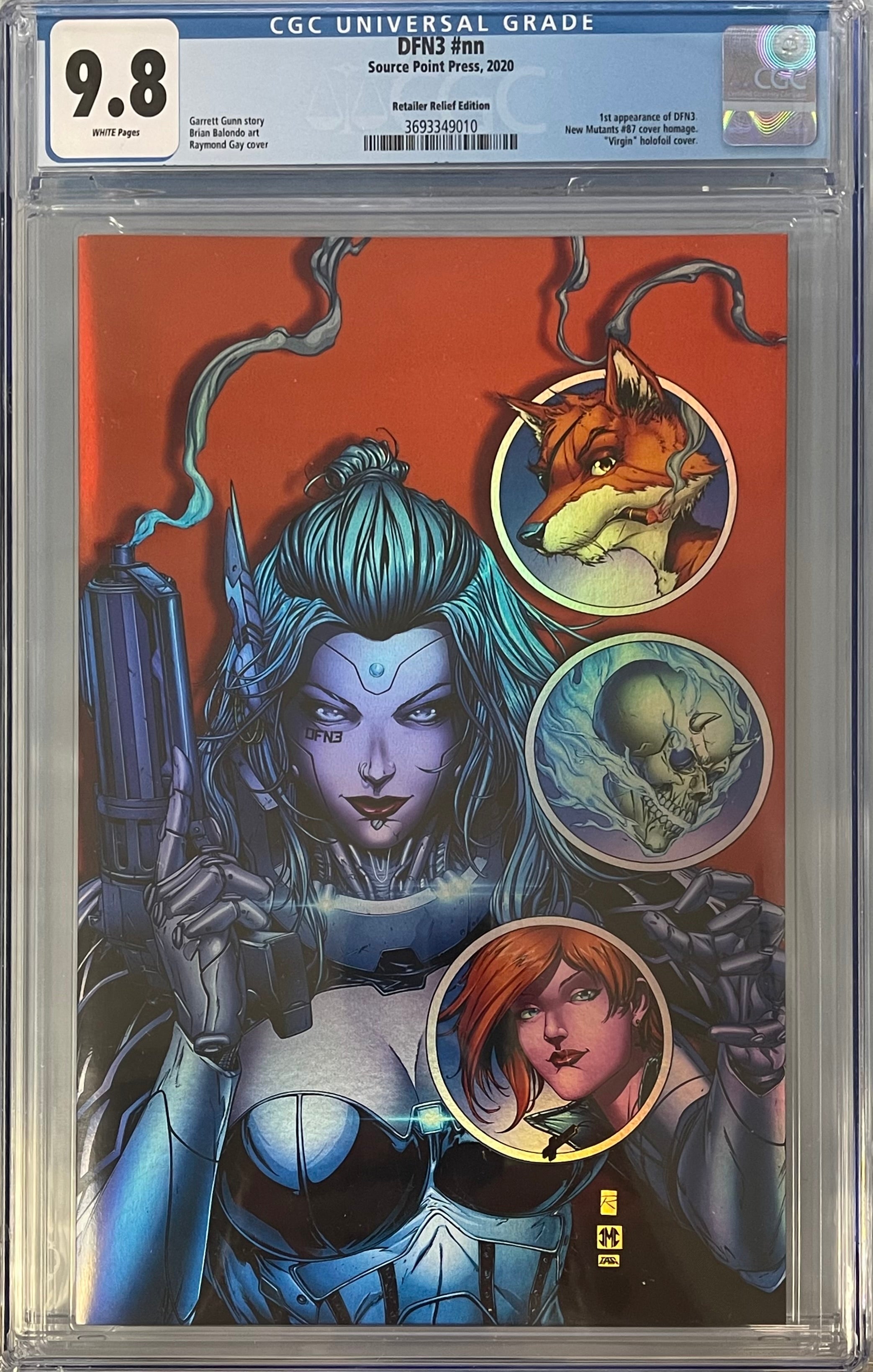 DFN3 RETAILER RELIEF VIRGIN FOIL EDITION CGC 9.8 (IN STOCK) C42