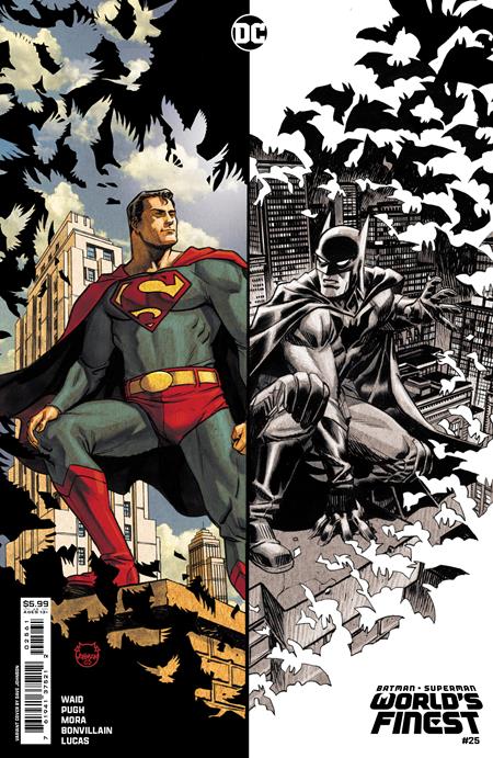 BATMAN SUPERMAN WORLDS FINEST #25 CVR D DAVE JOHNSON CARD STOCK VAR - 3-19-2024