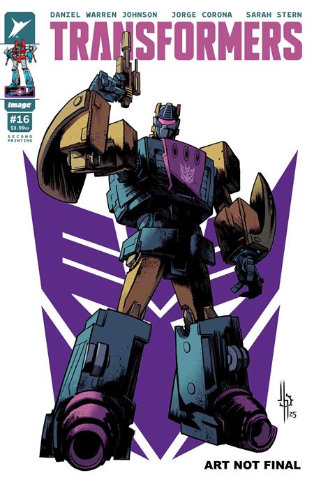 TRANSFORMERS #16 2ND PTG CVR A JASON HOWARD DECEPTICON CVR -- [Expected In Stock Date : 04-09-25 ]