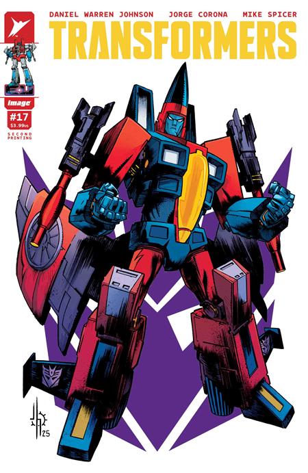 TRANSFORMERS #17 2ND PTG CVR A JASON HOWARD DECEPTICON CVR -- [Expected In Stock Date : 04-09-25 ]