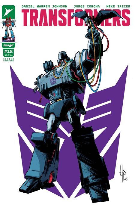 TRANSFORMERS #18 2ND PTG CVR A JASON HOWARD DECEPTICON CVR -- [Expected In Stock Date : 07-02-25 ]