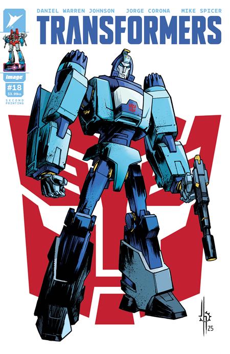 TRANSFORMERS #18 2ND PTG CVR B JASON HOWARD AUTOBOT VAR-- [Expected In Stock Date : 07-02-25 ]