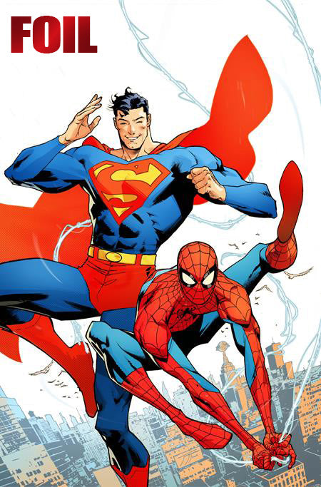 DC MARVEL SUPERMAN SPIDER-MAN #1 (ONE SHOT) CVR Y JORGE JIMENEZ FOIL VAR (03-25-26)