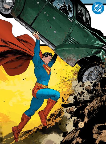 SUPERMAN DAY 2025 - ACTION COMICS #1 GOLDEN AGE SIZED FACSIMILE EDITION CVR B DAN MORA HOMAGE CARD STOCK VAR  -- [Expected In Stock Date : 04-09-25]