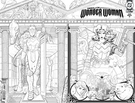 ABSOLUTE WONDER WOMAN ANNUAL 2026 #1 (ONE SHOT) Second Printing Cvr B Hayden Sherman B&W Wraparound Card Stock Var -- [Expected In Stock Date : 04-15-26]