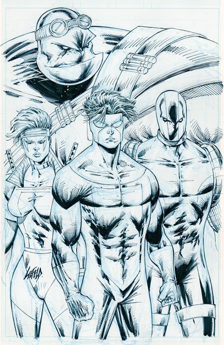YOUNGBLOOD #5 CVR H ROB LIEFELD INVINCIBLE TEAM UP B&W VAR (MR) -- [04-22-26]