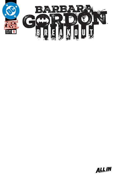 BARBARA GORDON BREAKOUT #1 CVR F BLANK CARD STOCK VAR -- [Expected In Stock Date : 05-13-26]