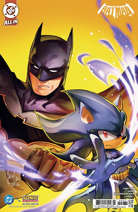 BATMAN #9 CVR F MIRKA ANDOLFO DC X SONIC CARD STOCK VAR -- [Expected In Stock Date : 05-06-26]