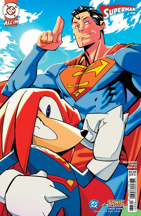SUPERMAN #38 CVR F DANIELE DI NICUOLO DC X SONIC CARD STOCK VAR (THE REIGN OF THE SUPERBOYS) -- [Expected In Stock Date : 05-27-26]