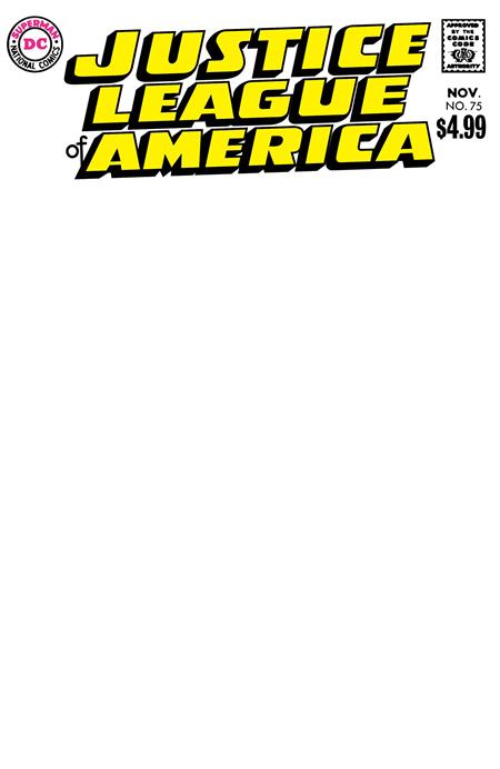 JUSTICE LEAGUE OF AMERICA #75 FACSIMILE EDITION CVR B BLANK CARD STOCK VAR -- [05-13-26]