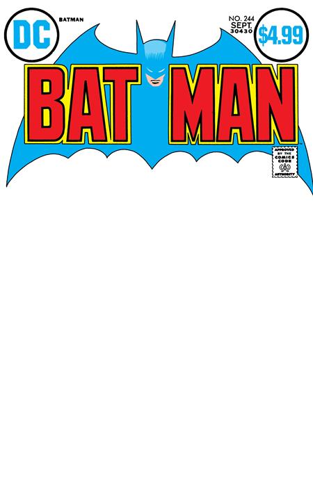 BATMAN #244 FACSIMILE EDITION CVR B BLANK CARD STOCK VAR -- [Expected In Stock Date : 05-20-26]