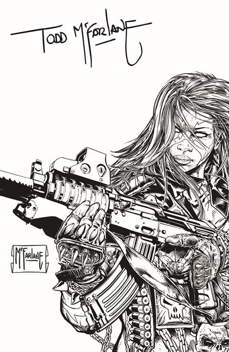 SHE-SPAWN #1 (OF 5) CVR J INC 1:250 TODD MCFARLANE B&W SIGNED VAR -- [05-20-26]