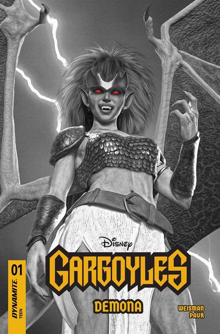 GARGOYLES DEMONA #1 CVR U INC 1:7 MARK SPEARS B&W VAR -- [Expected In Stock Date : 07-09-25 ]