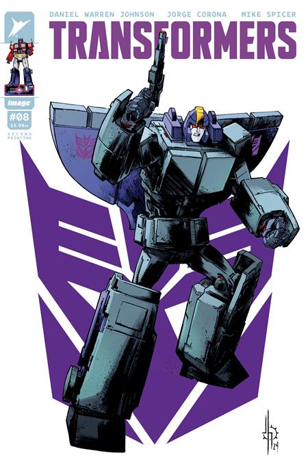 TRANSFORMERS #8 Second Printing Cvr A Jason Howard Decepticon-- [Expected In Stock Date : 10-09-24]