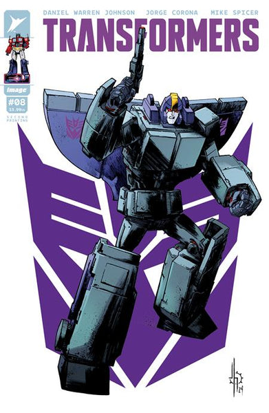 TRANSFORMERS #8 Second Printing Cvr A Jason Howard Decepticon-- [Expec
