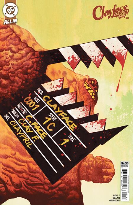 CLAYFACE CELEBRITY DIRT #1 (OF 6) CVR B MIKE DEL MUNDO CARD STOCK VAR -- [07-08-26]