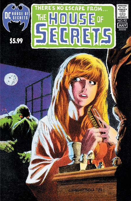 HOUSE OF SECRETS #92 FACSIMILE EDITION (2024) CVR B BERNIE WRIGHTSON FOIL VAR STOCK DATE: 08-14-24