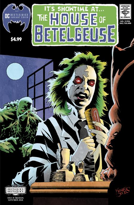 HOUSE OF SECRETS #92 FACSIMILE EDITION (2024) CVR D KELLEY JONES BEETLEJUICE CARD STOCK VAR STOCK DATE: 08-14-24