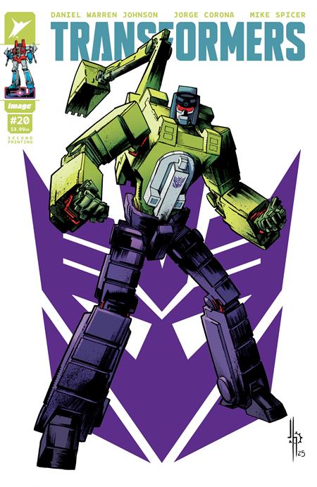 TRANSFORMERS #20 2ND PTG CVR A JASON HOWARD DECEPTICON CVR -- [Expected In Stock Date : 09-03-25 ]