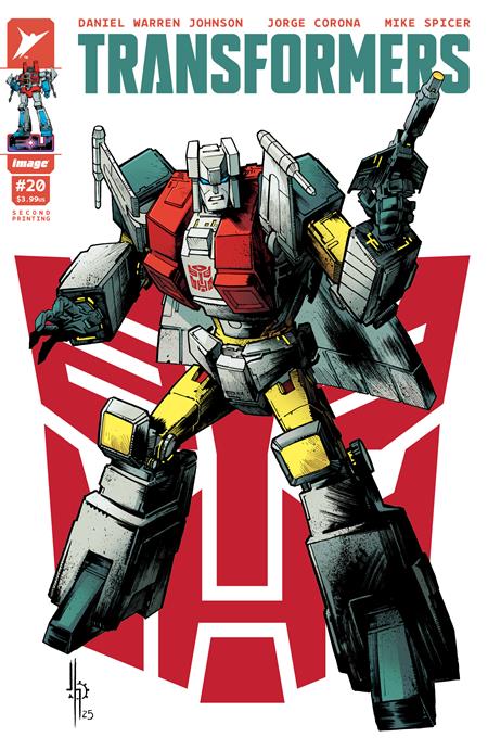 TRANSFORMERS #20 2ND PTG CVR B JASON HOWARD AUTOBOT VAR -- [Expected In Stock Date : 09-03-25 ]