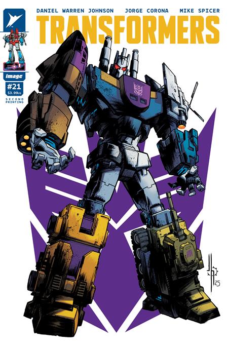 TRANSFORMERS #21 2ND PTG CVR A JASON HOWARD DECEPTICON CVR -- [Expected In Stock Date : 09-03-25 ]
