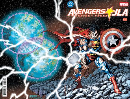 AVENGERS JLA #4 FACSIMILE EDITION CVR D GEORGE PEREZ WRAPAROUND FOIL VAR -- [Expected In Stock Date : 08-26-26 ]