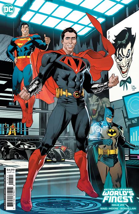 BATMAN SUPERMAN WORLDS FINEST #19 CVR C DAN MORA NICOLAS CAGE SUPER-VARIANT CARD STOCK VAR - 09/19/23