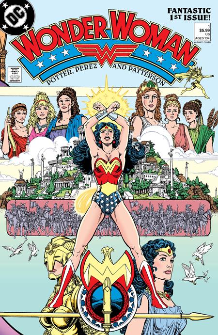 WONDER WOMAN (1987) #1 FACSIMILE EDITION (2023 EDITION) CVR C GEORGE PEREZ FOIL VAR - 08/29/23