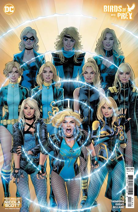 BIRDS OF PREY #13 CVR D NICOLA SCOTT ARTIST SPOTLIGHT CARD STOCK VAR STOCK DATE: 09-04-24