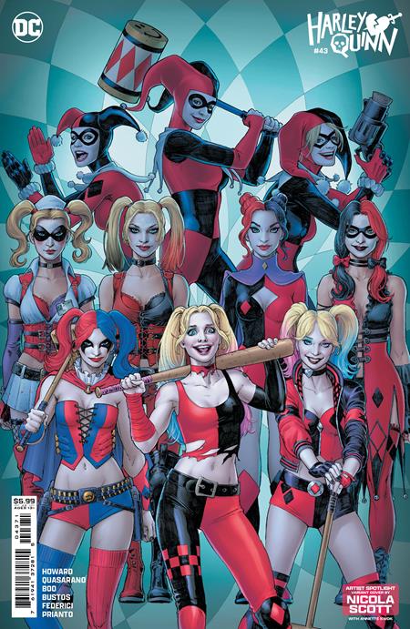 HARLEY QUINN #43 CVR D NICOLA SCOTT ARTIST SPOTLIGHT CARD STOCK VAR -- [Expected In Stock Date : 09-25-24]