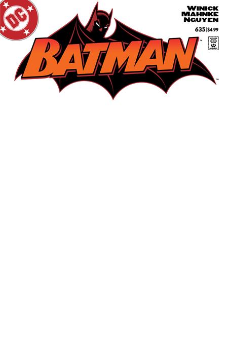 BATMAN #635 FACSIMILE EDITION CVR D BLANK CARD STOCK VAR  -- [Expected In Stock Date : 09-03-25 ]