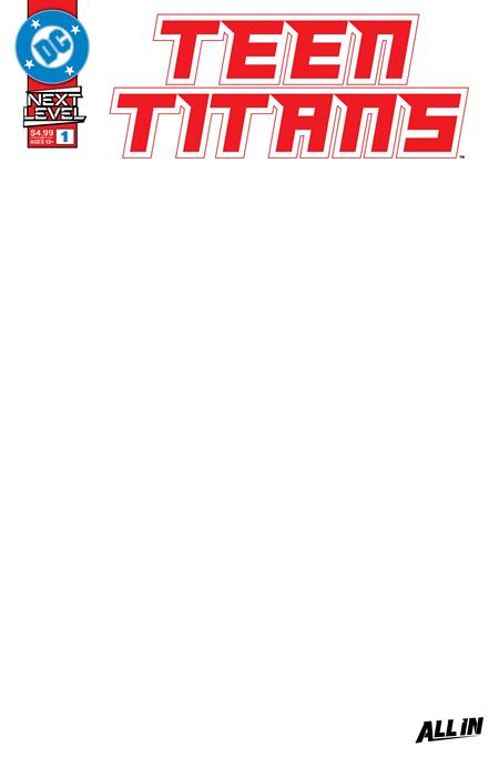 TEEN TITANS #1 CVR E BLANK CARD STOCK VAR -- [9/2/2026]