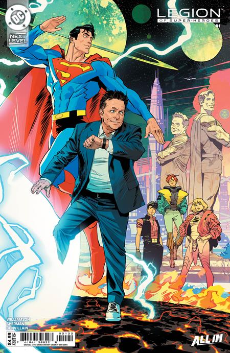 LEGION OF SUPER-HEROES #1 CVR H DAN MORA MICHAEL J FOX CAMEO CARD STOCK VAR -- [Expected In Stock Date : 9/2/2026 ]