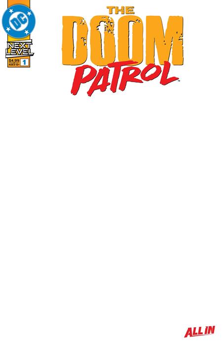 DOOM PATROL #1 CVR E BLANK CARD STOCK VAR -- [9/2/2026]