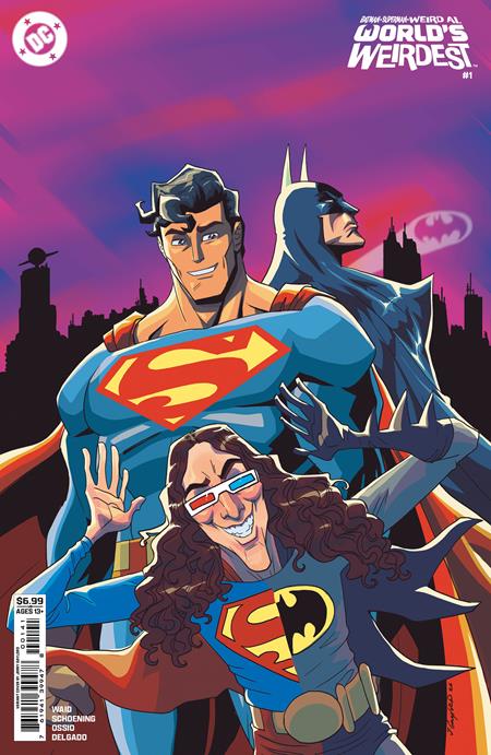 BATMAN SUPERMAN WEIRD AL WORLDS WEIRDEST #1 (ONE SHOT) CVR D JERRY GAYLORD CARD STOCK VAR -- [Expected In Stock Date : 9/2/2026 ]