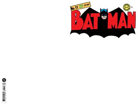 BATMAN #11 FACSIMILE EDITION CVR B BLANK CARD STOCK VAR -- [Expected In Stock Date : 9/2/2026 ]