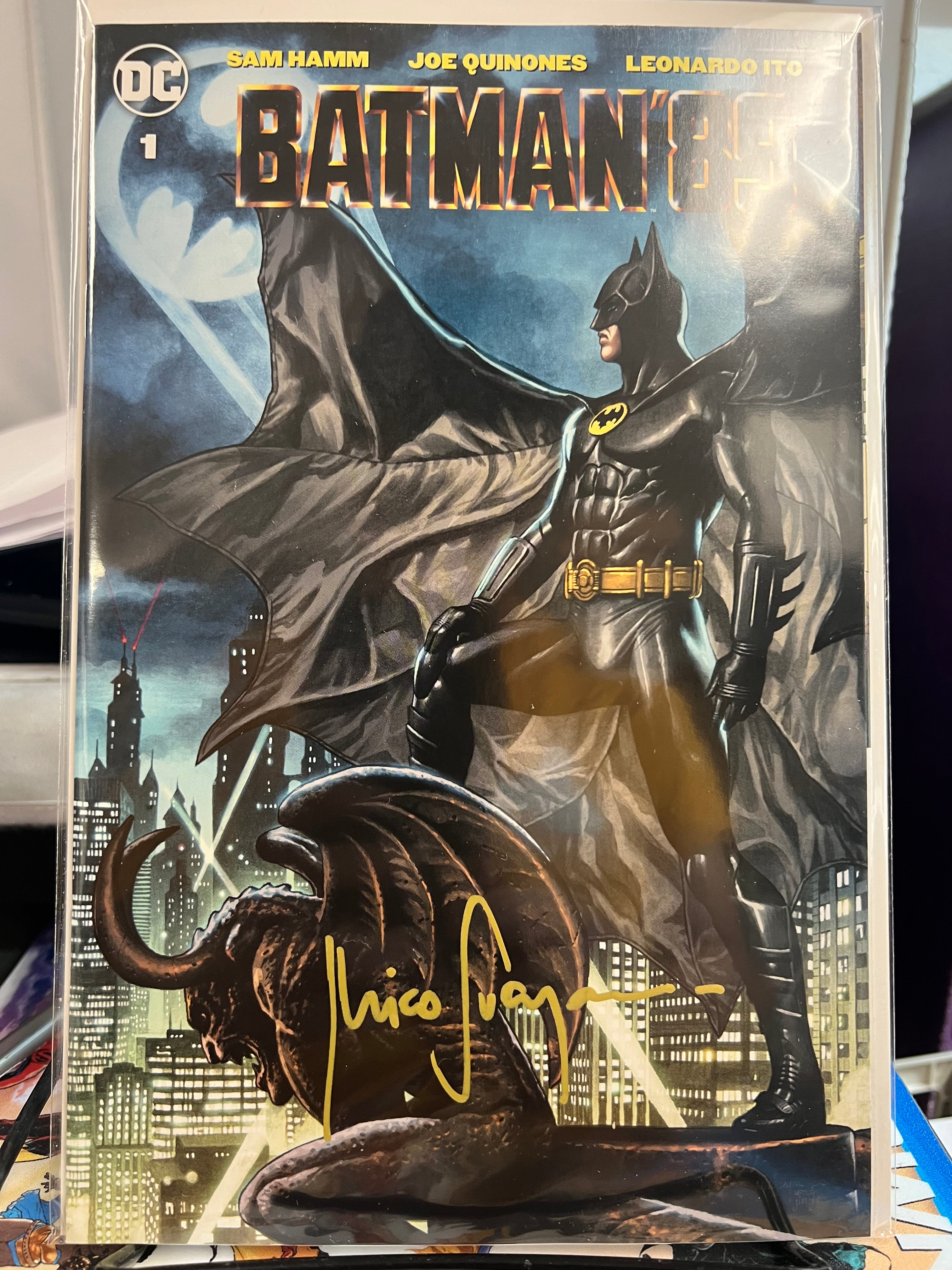 BATMAN '89 #1 TRADE DRESS SIGNED BY MICO WITH COA (SS 1)