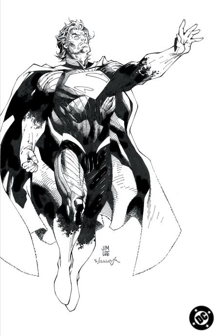 ABSOLUTE SUPERMAN #1 CVR H INC 1:100 JIM LEE BLACK & WHITE CARD STOCK VAR -- [Expected In Stock Date : 11-13-24]