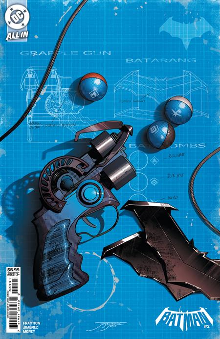 BATMAN #2 CVR F JORGE JIMENEZ BAT-GADGET CARD STOCK VAR  -- [Expected In Stock Date : 10-01-25 ]