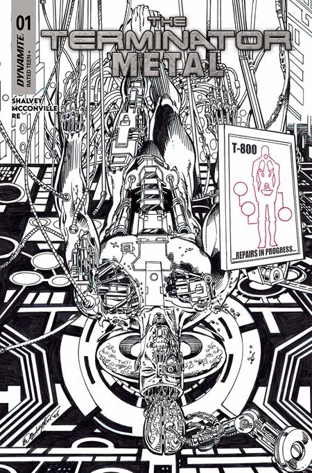 TERMINATOR METAL #1 CVR M INC 1:5 BOB LAYTON LINE ART FOC BONUS VAR -- [Expected In Stock Date : 10-22-25]