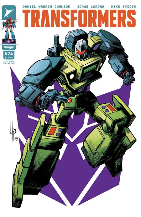 TRANSFORMERS #24 2ND PTG CVR A JASON HOWARD DECEPTICON -- [Expected In Stock Date : 10-29-25]