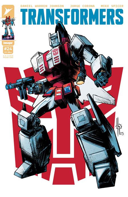 TRANSFORMERS #24 2ND PTG CVR B JASON HOWARD AUTOBOT VAR -- [Expected In Stock Date : 10-29-25]