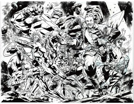 REDCOAT #15 CVR E BRYAN HITCH YOUNGBLOOD TEAM UP BW VIRGIN WRAPAROUND VAR  -- [Expected In Stock Date  11-12-25 ]