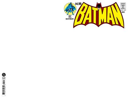 BATMAN #227 FACSIMILE EDITION CVR B BLANK CARD STOCK VAR -- [10-14-26 ]