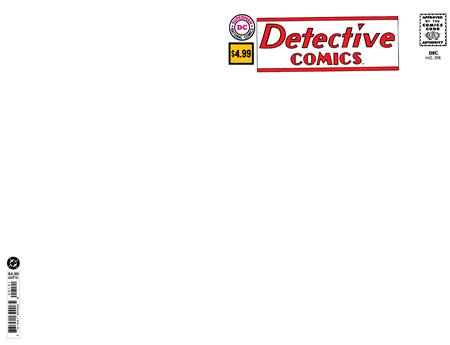 DETECTIVE COMICS #298 FACSIMILE EDITION CVR B BLANK CARD STOCK VAR -- [10-21-26 ]
