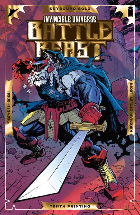 INVINCIBLE UNIVERSE BATTLE BEAST #1 10TH PTG CVR A RYAN OTTLEY & ANNALISA LEONI EMBOSS & GOLD FOIL -- [10-14-26 ]